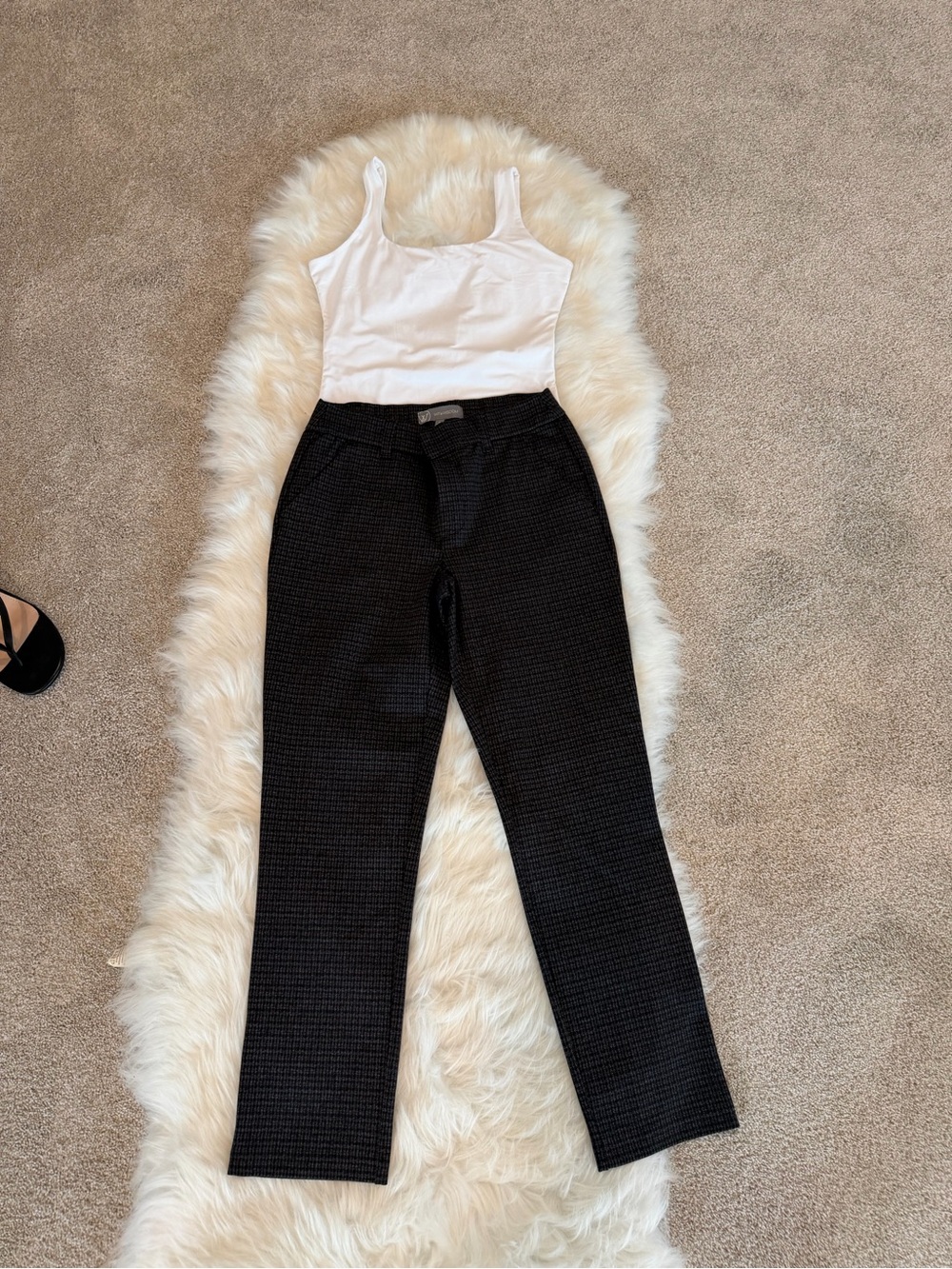 Wit & Wisdom Black Straight Leg Knit Pants